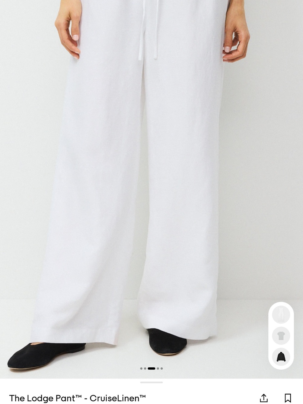 Wilfred Wide-Leg CruiseLinen™ Pants in White size small